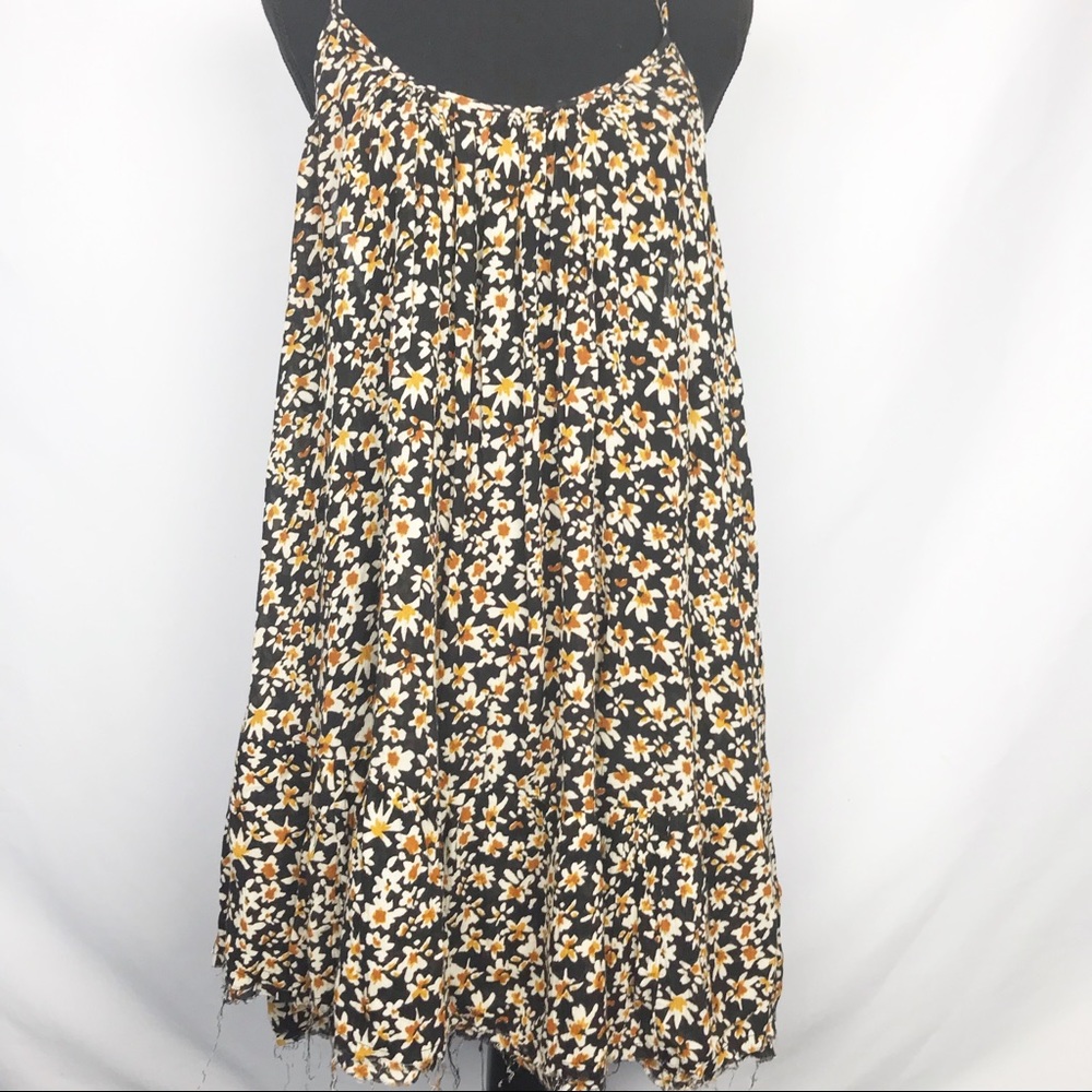 Urban Outfitters Floral Babydoll Mini Boho Dress